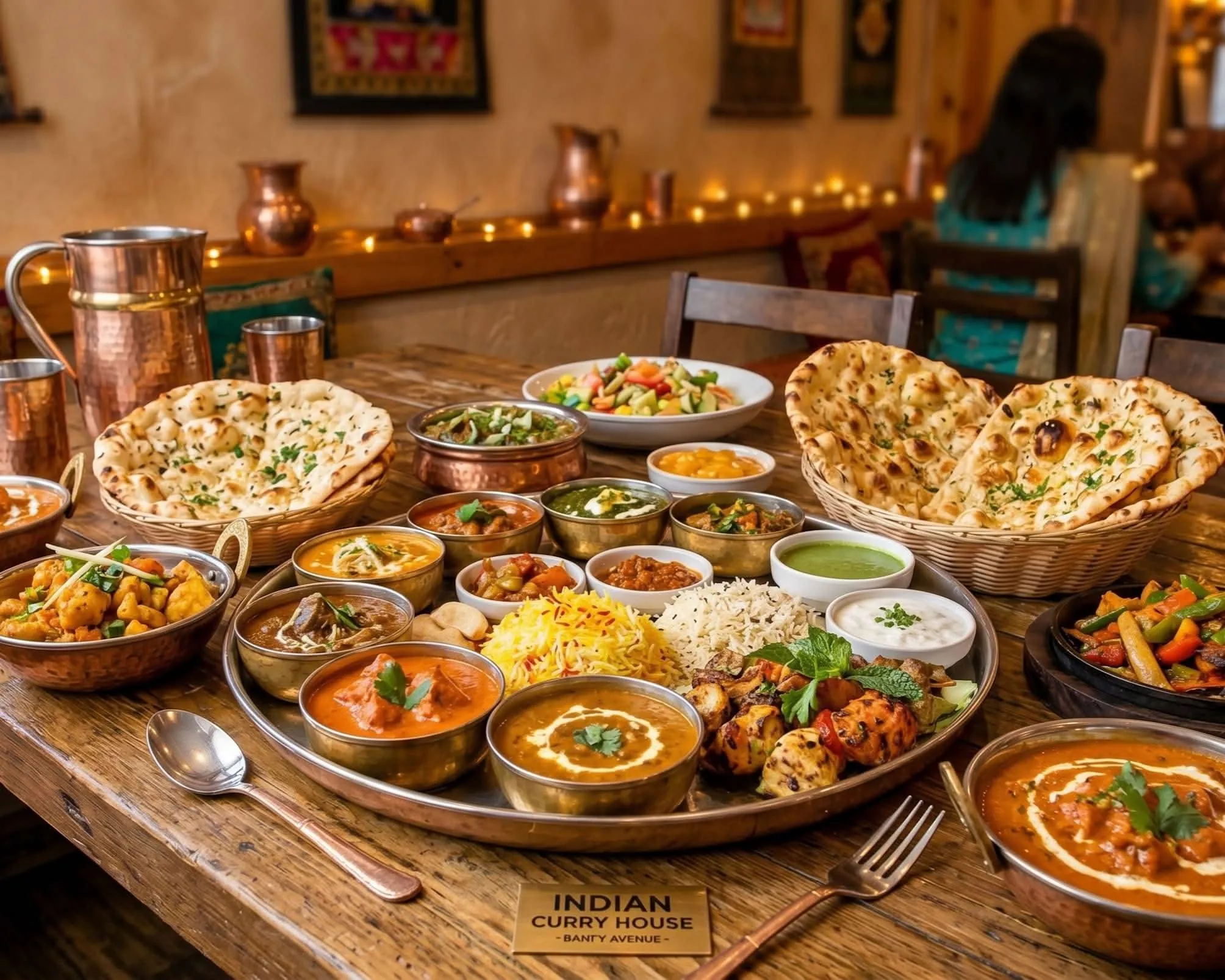 Authentic Indian curries, naan and rice served at Indian Curry House-Banff, the best Indian restaurant in Banff, AB