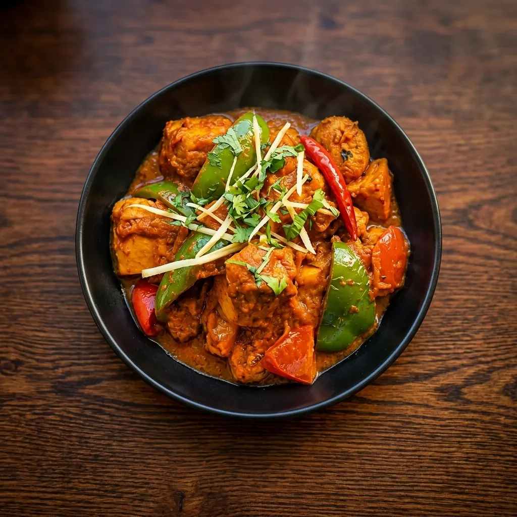 Chicken tikka masala curry served at our Indian restaurant on Banff Avenue